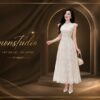 Đầm ren hoa nữ tính cao cấp