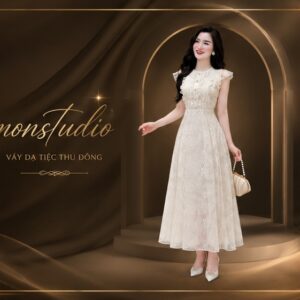Đầm ren hoa nữ tính cao cấp